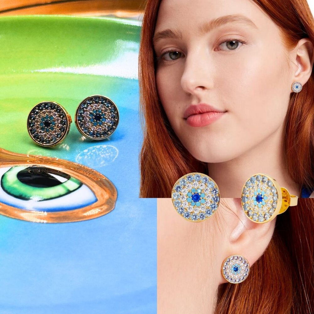 🆕 KATE SPADE 🧿 NWT Evil Eye Stud Earrings
